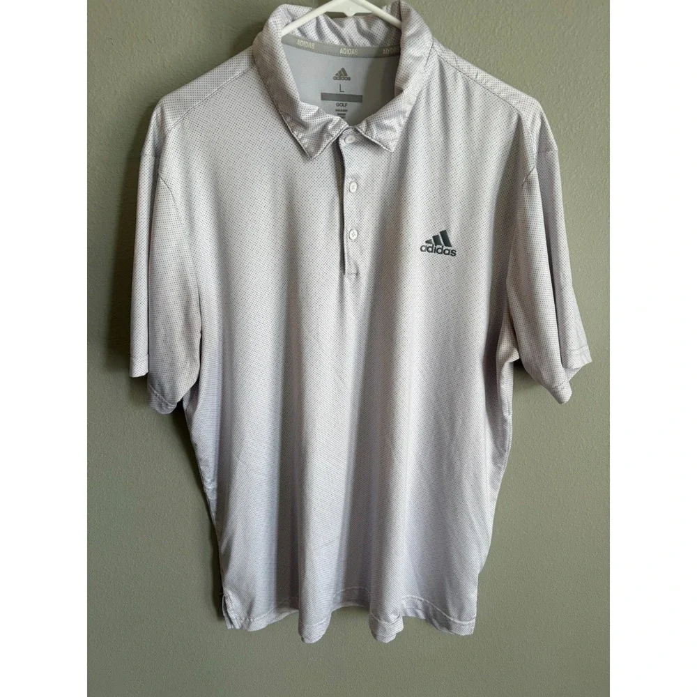Adidas Mens Gray Short‎ Sleeve Classic Look Size L